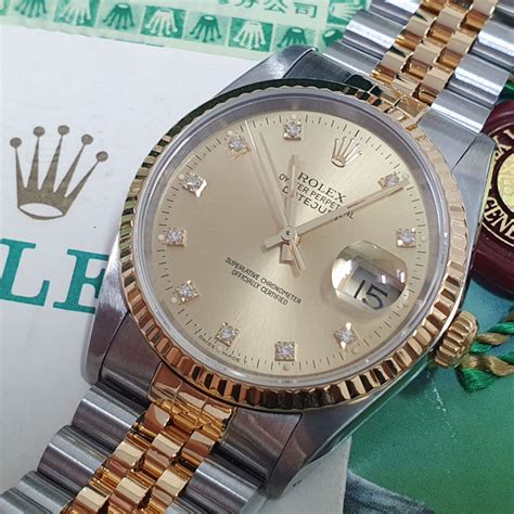 Rolex 16233 Datejust 蠔式日誌型 附原廠證書盒裝 大眾名錶、鑽 .